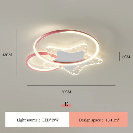 Plafonnier en forme de cœur pour chambre de petite fille — LZ4X9P