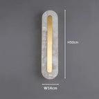 Marbre Ovale / L14xH50cm / CHINE | Frais Naturel Chaud | 12W