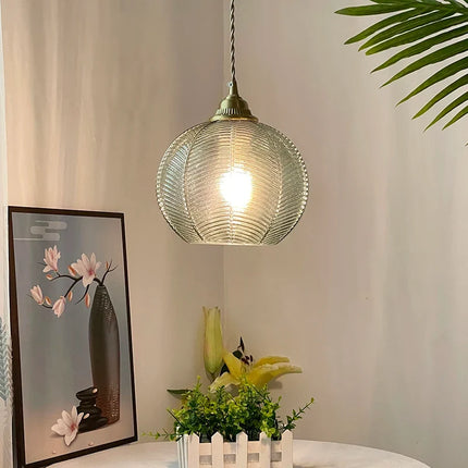 Lustre suspension en verre style rural pour décoration maison — LZ4P9XJ