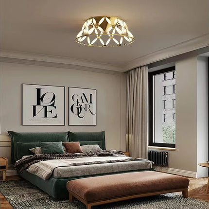 Plafonnier LED minimaliste avec abat-jour fantaisie moderne — LZ4X9QJ2