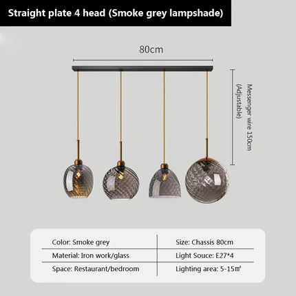Suspension en verre pour éclairage décoratif intérieur moderne — LZ4X9T