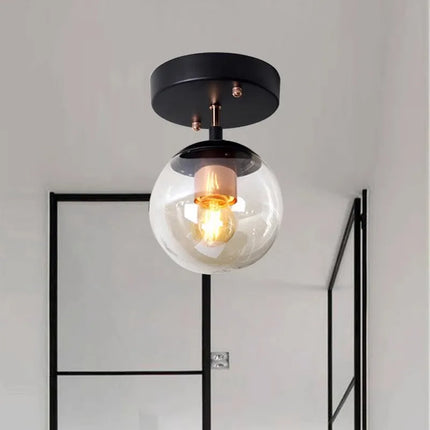 Plafonnier LED sphérique en verre au design moderne — LZ4T9Q2