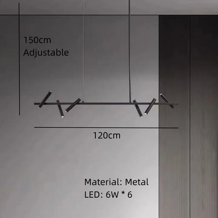 Lustre LED rotatif avec hauteur réglable minimaliste — LZ4X9T2