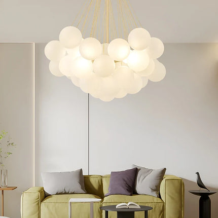 Lustre suspension en verre au design nordique moderne — LZ4XJ9