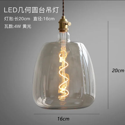 Suspension rétro en verre pour décoration et exposition artistique — LZ4P9X