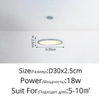 Blanc D40x2,5cm 30W / Luminosité variable