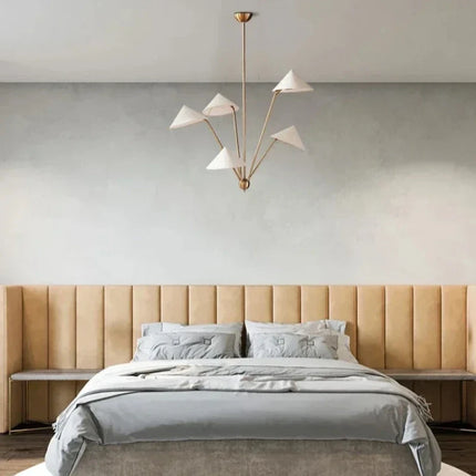 Lustre moderne en tissu avec abat-jour créatif et éclairage LED — LZ4FJ9Q2