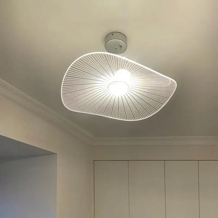 Suspension plafonnier chapeau paille acrylique nordique pour salon et chambre — LZ4X9M