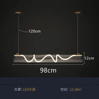 Lustre suspension en acrylique style nordique pour intérieur — LZ4F7Q2