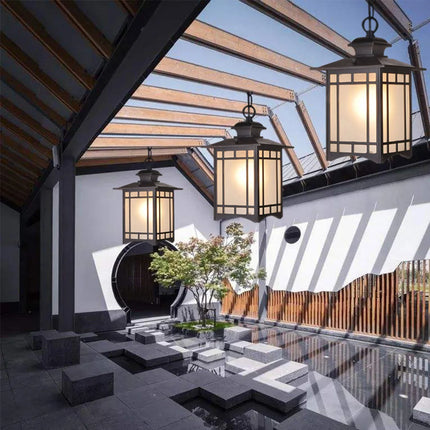 Lustre extérieur rétro décoratif pour jardin et balcon — LZ4X9Q