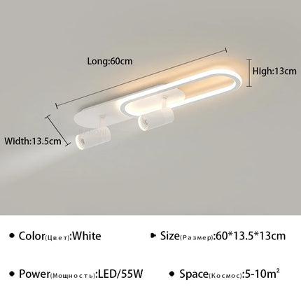 Plafonnier LED moderne pour éclairage et décoration intérieure — LZ4X9M