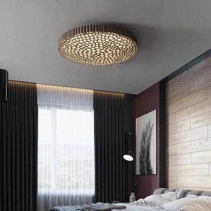 Plafonnier LED design nid d'abeille minimaliste et élégant — LZ4G7X2