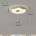 Lampe à suspension verte / 3 Température de couleur