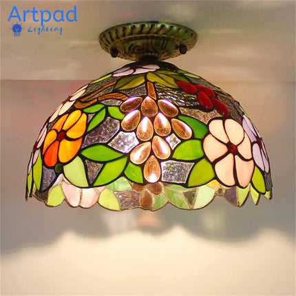 Plafonnier LED moderne en verre avec ampoule 7W E27 — LZ4X9Q2