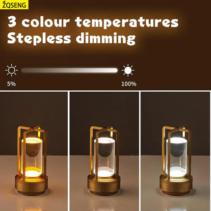Lampe de bureau tactile rechargeable sans fil polyvalente — LZ4X9P2