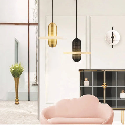 Lustre en marbre naturel style nordique pour intérieur élégant — LZ7D3X