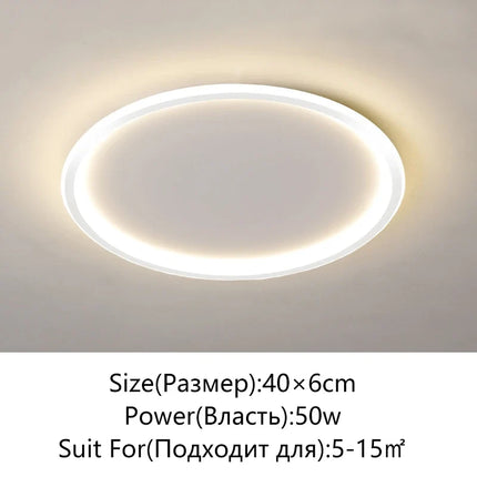 plafonnier led moderne simple variable ronde ou carrée