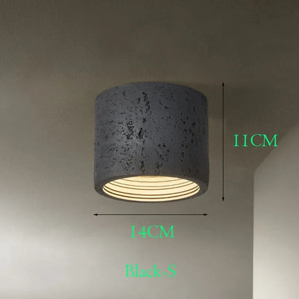 Plafonnier LED en résine style nordique wabi-sabi pour intérieur — LZ4X9M