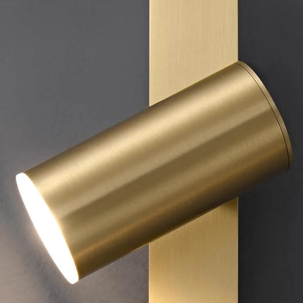 Applique murale en cuivre avec éclairage LED minimaliste et luxe — LZ4X9P2