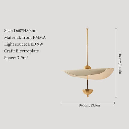 Suspension décorative forme feuille de lotus style nordique — LZ4X9M