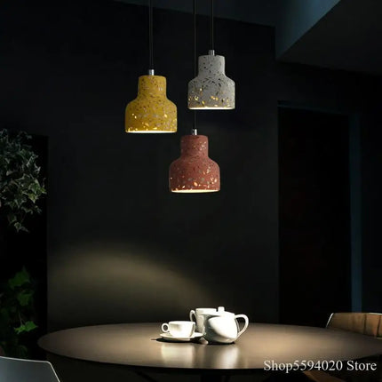 Suspension créative en ciment semi-transparent style nordique — LZ4Q9X