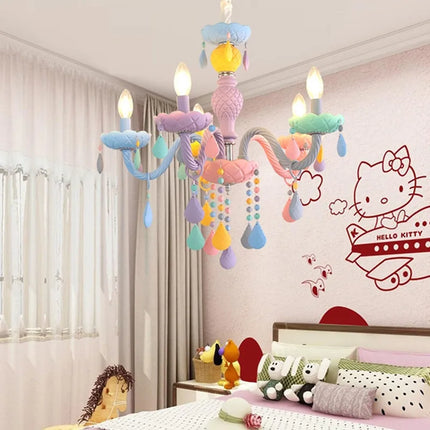 Lustre cristal arc-en-ciel design kawaii pour chambre enfant — LZ4Q9T2