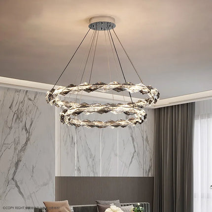 Lustre suspension en cristal pour ambiance élégante et minimaliste — LZ4Q7M2