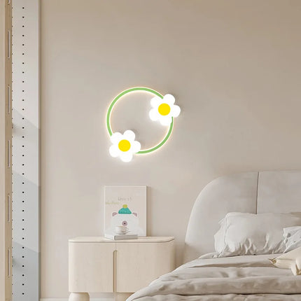 Applique murale LED fleur avec télécommande pour chambre d’enfants — LZ4X9T2