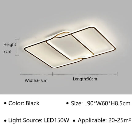 LED moderne Simple plafonnier allée Lustre pour salon salle à manger étude chambre décoration de la maison intérieur luminaire Lustre
