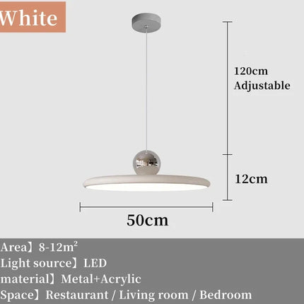 Suspension LED créative style rétro médiéval Bauhaus pour salon et restaurant — LZ4X9M