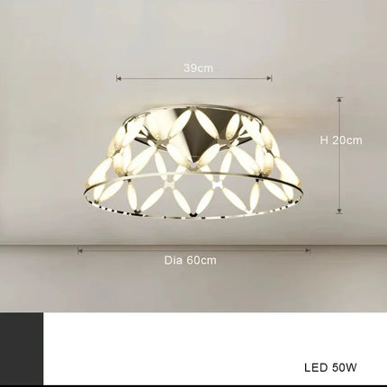 Lustre LED minimaliste avec abat-jour fantaisie pour Noël — LZ4XJ9
