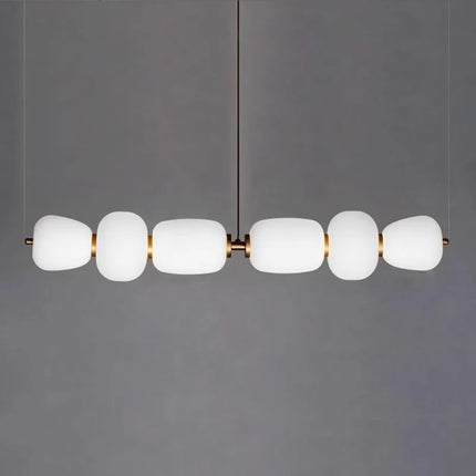Lustre suspension en verre minimaliste pour bars et espaces créatifs — LZ4X9M2