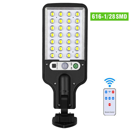 Lampadaire solaire extérieur avec télécommande et détecteur de mouvement — LZ4X9P2