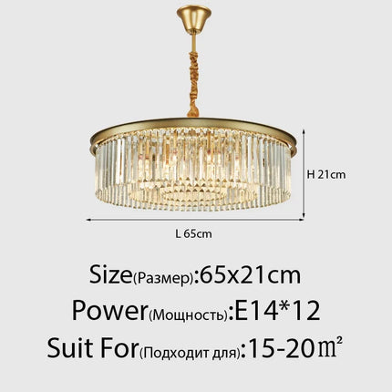 Lustre en cristal style nordique vintage pour intérieur élégant — LZ4X9J