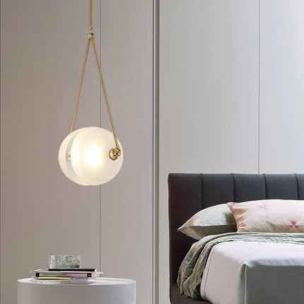 Suspension en verre et métal style Art déco — LZ4X9T1