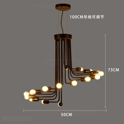 Lustre LED nordique pour loft et restaurant — LZ4X9T1