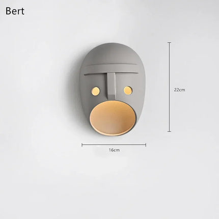 applique murale moderne design néerlandais en résine avec éclairage led