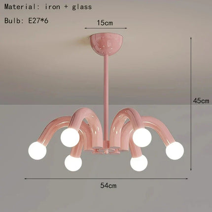 Lustre LED nordique style art déco pour décoration élégante — LZ7XQ2
