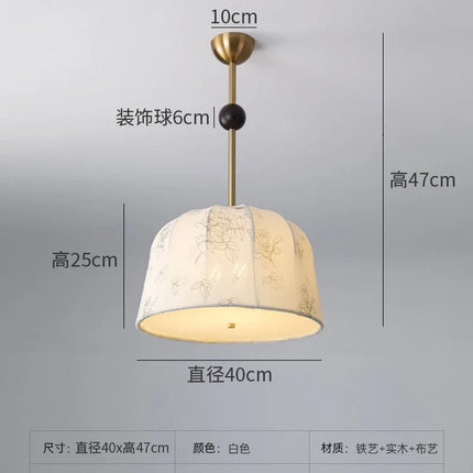 Lampe de bureau en bois massif style rétro romantique motif Nanyang — LZ4X9T1