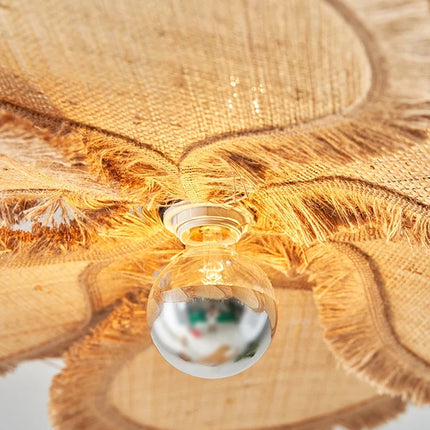 Suspension artistique en fleurs tissées forme pétale — LZ4X9QJ