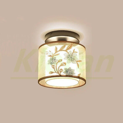 Plafonnier LED moderne motif lotus et oiseau pour hôtel et KTV — LZ4X9T