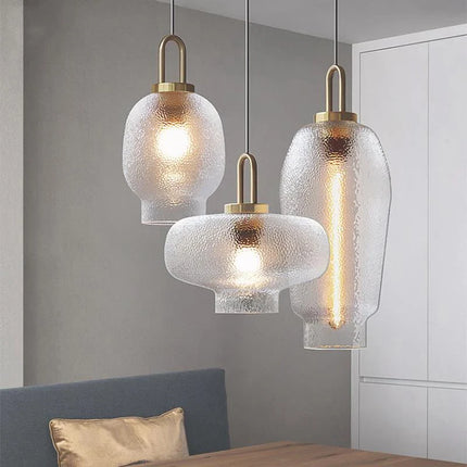 Lustre suspension en verre au design minimaliste et léger — LZ4X9P2Q
