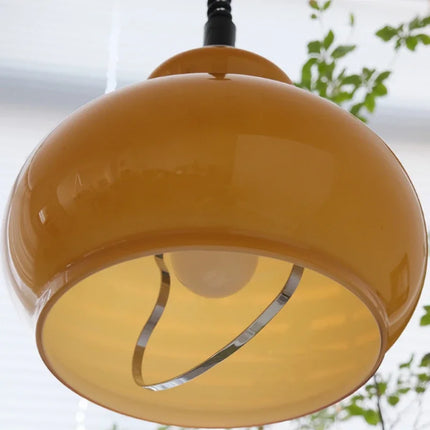 Suspension vintage en verre poire et fer moderne — LZ4XJ9