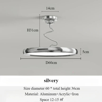 Lustre suspension nordique en aluminium avec éclairage LED — LZ4X9P