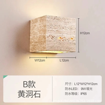 Applique murale LED en marbre style art déco pour éclairage intérieur — LZ4X9T2
