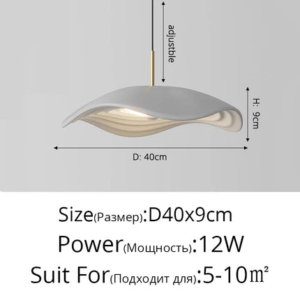 Lustre moderne minimaliste style wabi-sabi pour bar créatif — LZ4X9T2