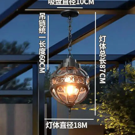 Suspension en verre pour décoration intérieure et extérieure — LZ4X9T2