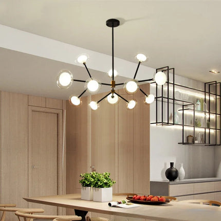 Suspension nordique en résine et verre pour décoration moderne — LZ4G7Q2