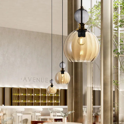 Suspension luminaire en verre forme bonbon pour décoration maison — LZ4X9T2