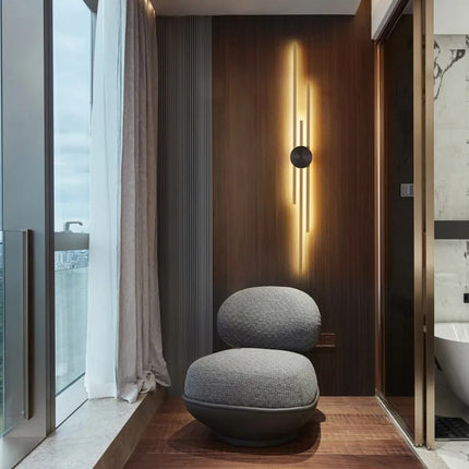 Applique murale LED en laiton minimaliste pour allée et restaurant — LZ4X9T1